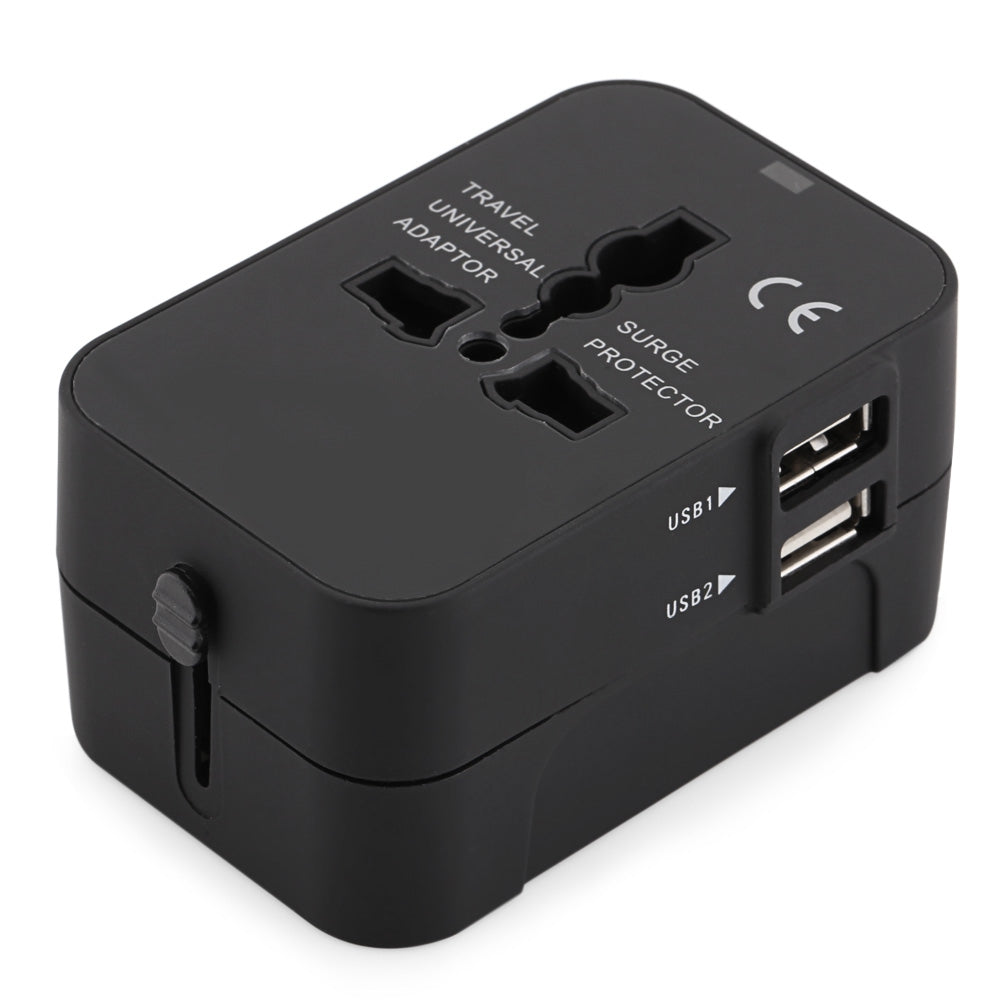 HHT202 International Power Travel Adapter Dual USB Port