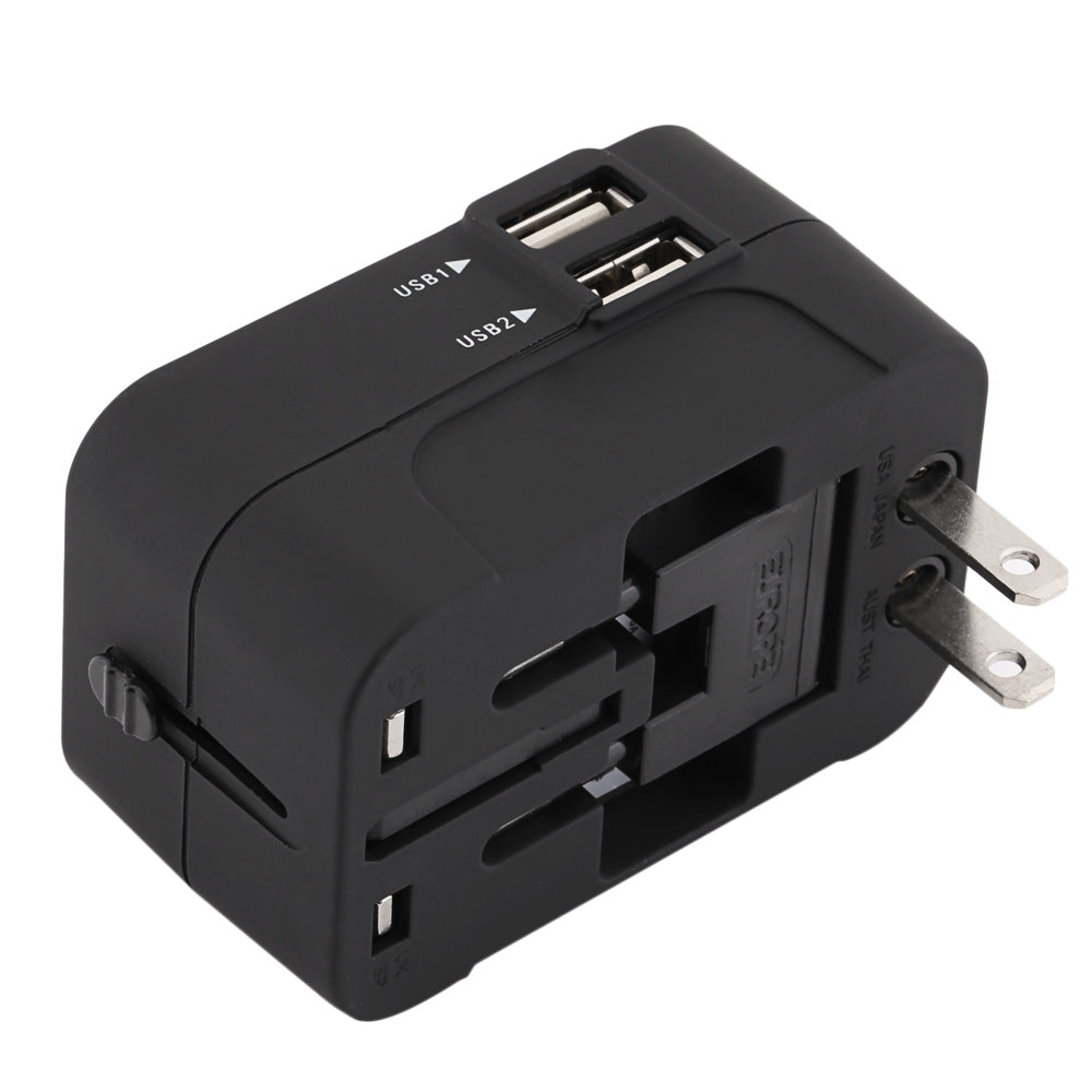 HHT202 International Power Travel Adapter Dual USB Port