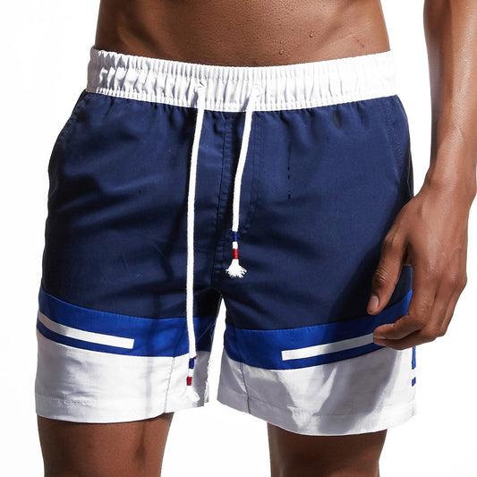 Lace Up Zipper Pockets Swimming Shorts