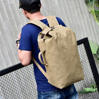 Large Capacity Rucksack Man Travel Bag Mountaineering Backpack Male Luggage Boys Canvas Bucket