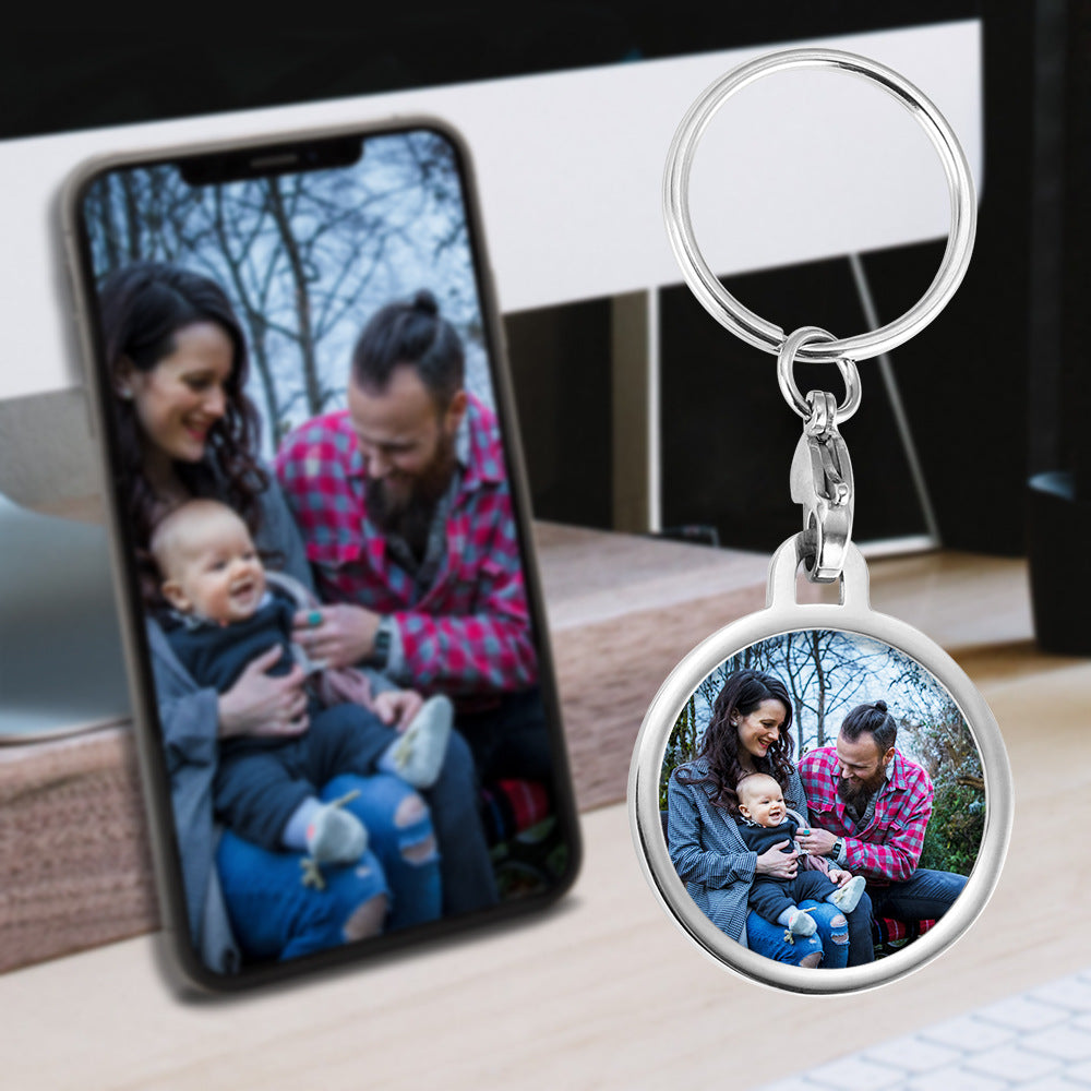 New Keychain Photo Custom Photo Box Ornament Photo Keychain Custom