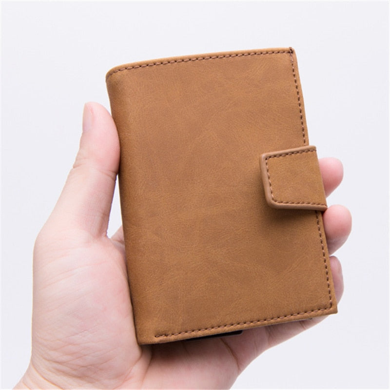 RFID Card Holder And Minimalist Wallet Metal Men Women Single Box Aluminium Blocking Holder for Cards