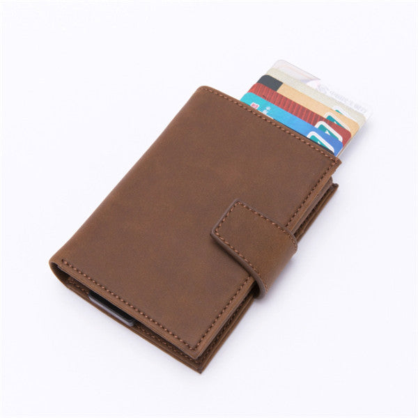 RFID Card Holder And Minimalist Wallet Metal Men Women Single Box Aluminium Blocking Holder for Cards