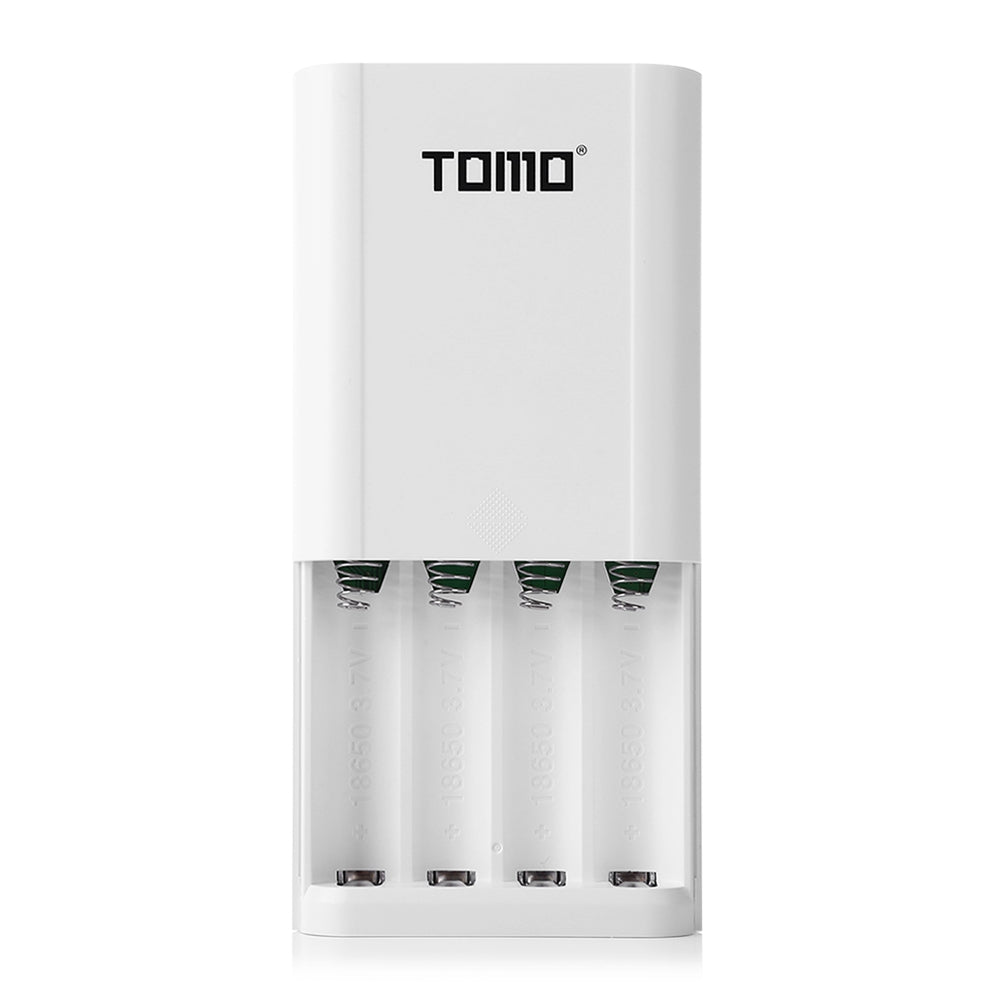 TOMO S4 DIY Smart Power Bank 4 x 18650 Li-ion Battery Type-C Micro USB 8 Pin Input Dual Output Charger