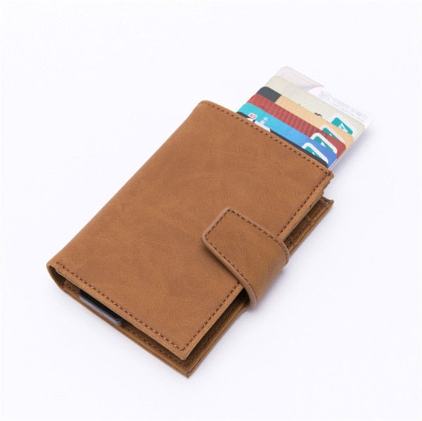 RFID Card Holder And Minimalist Wallet Metal Men Women Single Box Aluminium Blocking Holder for Cards