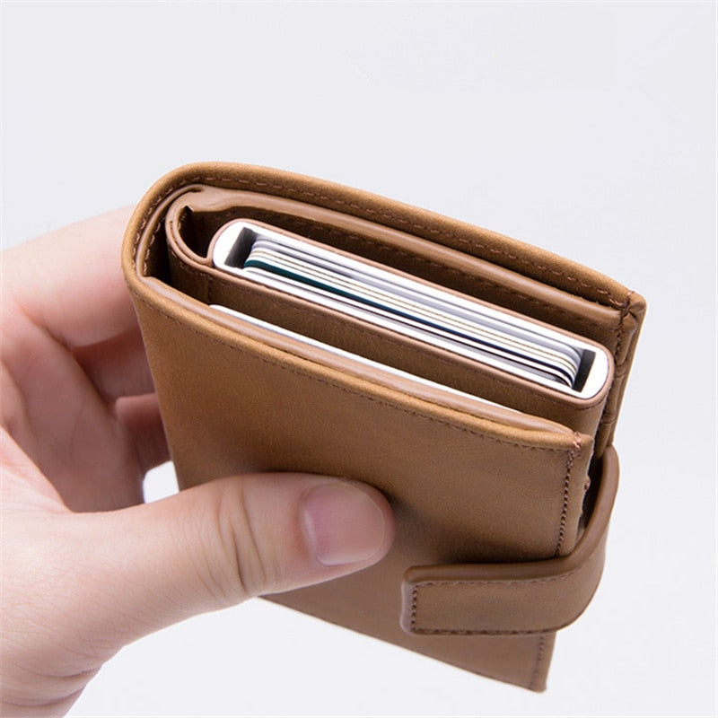 RFID Card Holder And Minimalist Wallet Metal Men Women Single Box Aluminium Blocking Holder for Cards