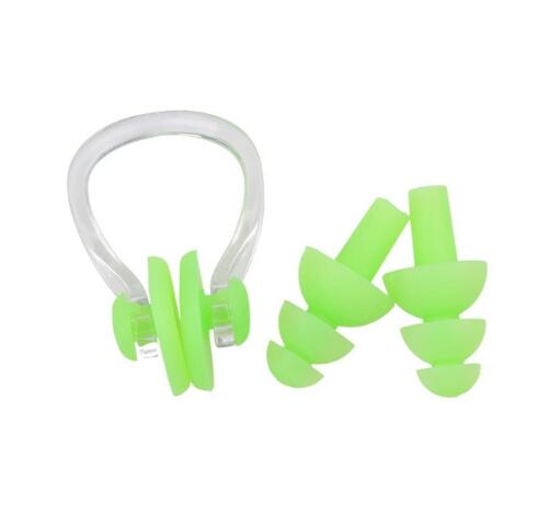 Soft Swim Waterproof Silicone Earplug Nose Clip Set Surf Swimming Pool Accessories