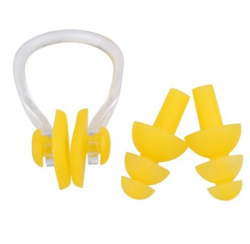 Soft Swim Waterproof Silicone Earplug Nose Clip Set Surf Swimming Pool Accessories